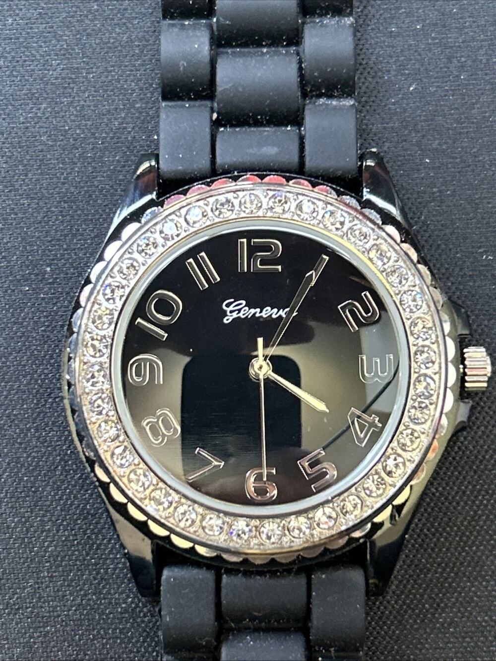 Geneva Black Dial And Band Women’s Quartz Watch